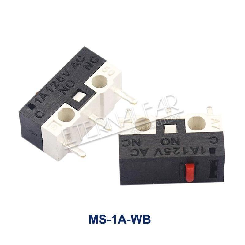 Mikrogrenztaster Momentan Drucktaster 1A 125V AC Maus-Schalter 3Pins Langer Hebelrollenarm SPDT 12* 6 *6mm