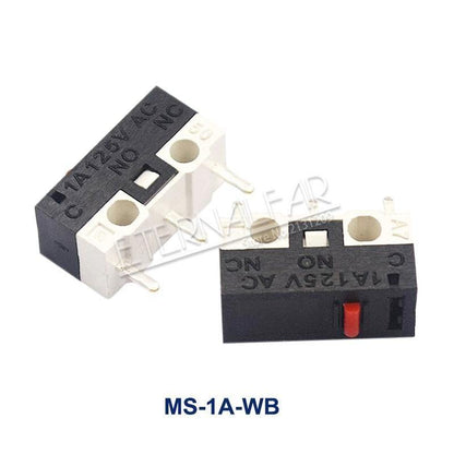 Mikrogrenztaster Momentan Drucktaster 1A 125V AC Maus-Schalter 3Pins Langer Hebelrollenarm SPDT 12* 6 *6mm