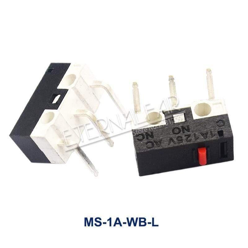 Mikrogrenztaster Momentan Drucktaster 1A 125V AC Maus-Schalter 3Pins Langer Hebelrollenarm SPDT 12* 6 *6mm