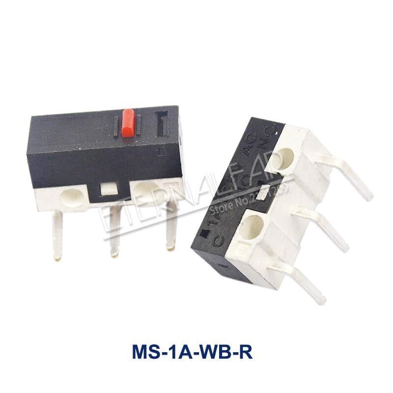 Mikrogrenztaster Momentan Drucktaster 1A 125V AC Maus-Schalter 3Pins Langer Hebelrollenarm SPDT 12* 6 *6mm