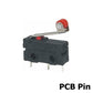 5Stk Mini Mikro Grenzschalter NO NC 3 Pins PCB Anschlüsse SPDT 5A 125V 250V 29mm Rollenbogen Hebel Schnappschalter