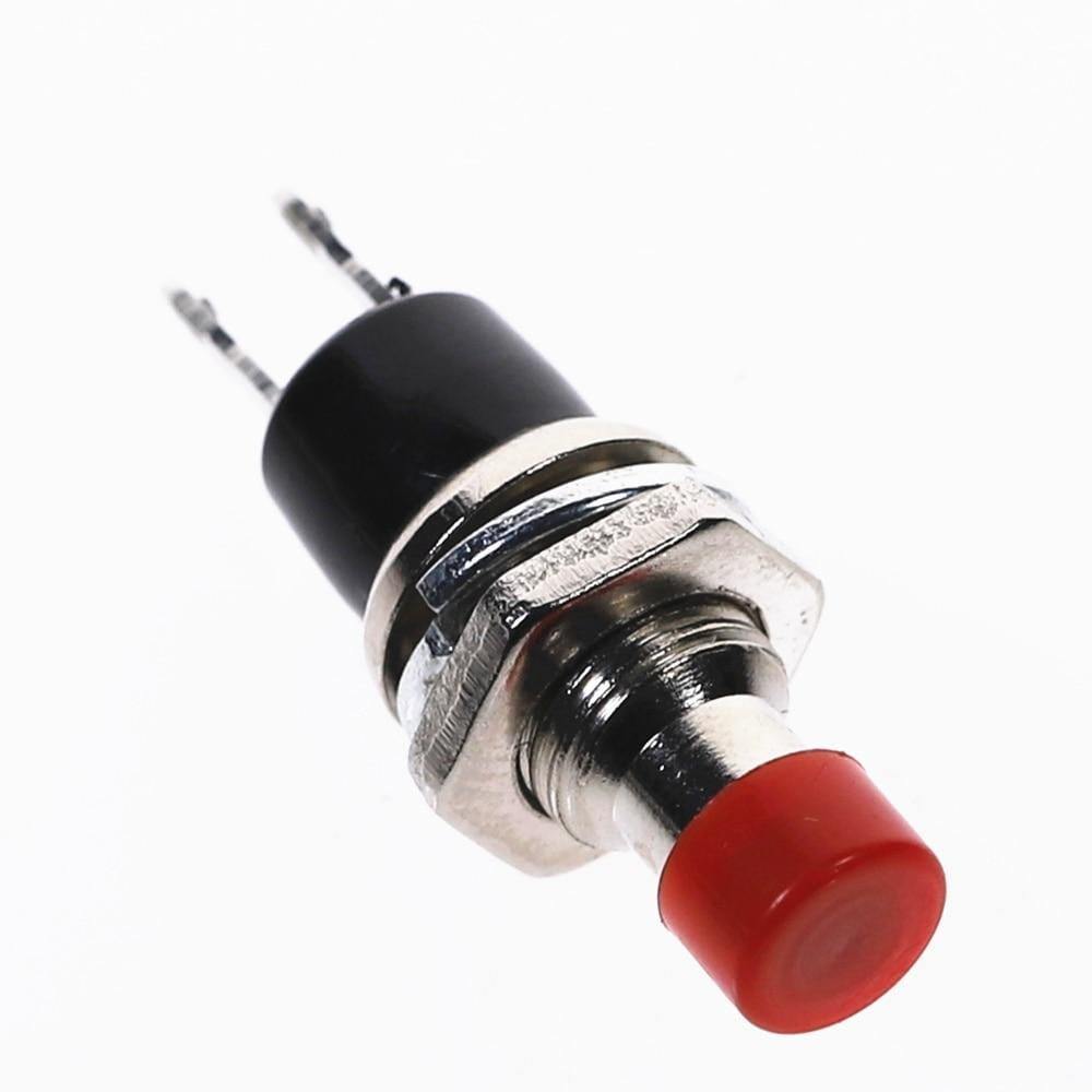 10Stk PBS-110 7MM Momentary Drucktaste Schalter Drücken Sie den Reset-Schalter Momentary EIN AUS Drucktaste Mikroschalter Normalerweise Offen NO