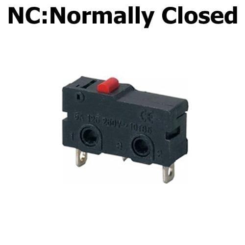 5Stk Mini Mikro Grenzschalter NO NC 3 Pins PCB Anschlüsse SPDT 5A 125V 250V 29mm Rollenbogen Hebel Schnappschalter