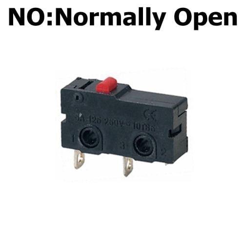 5Stk Mini Mikro Grenzschalter NO NC 3 Pins PCB Anschlüsse SPDT 5A 125V 250V 29mm Rollenbogen Hebel Schnappschalter