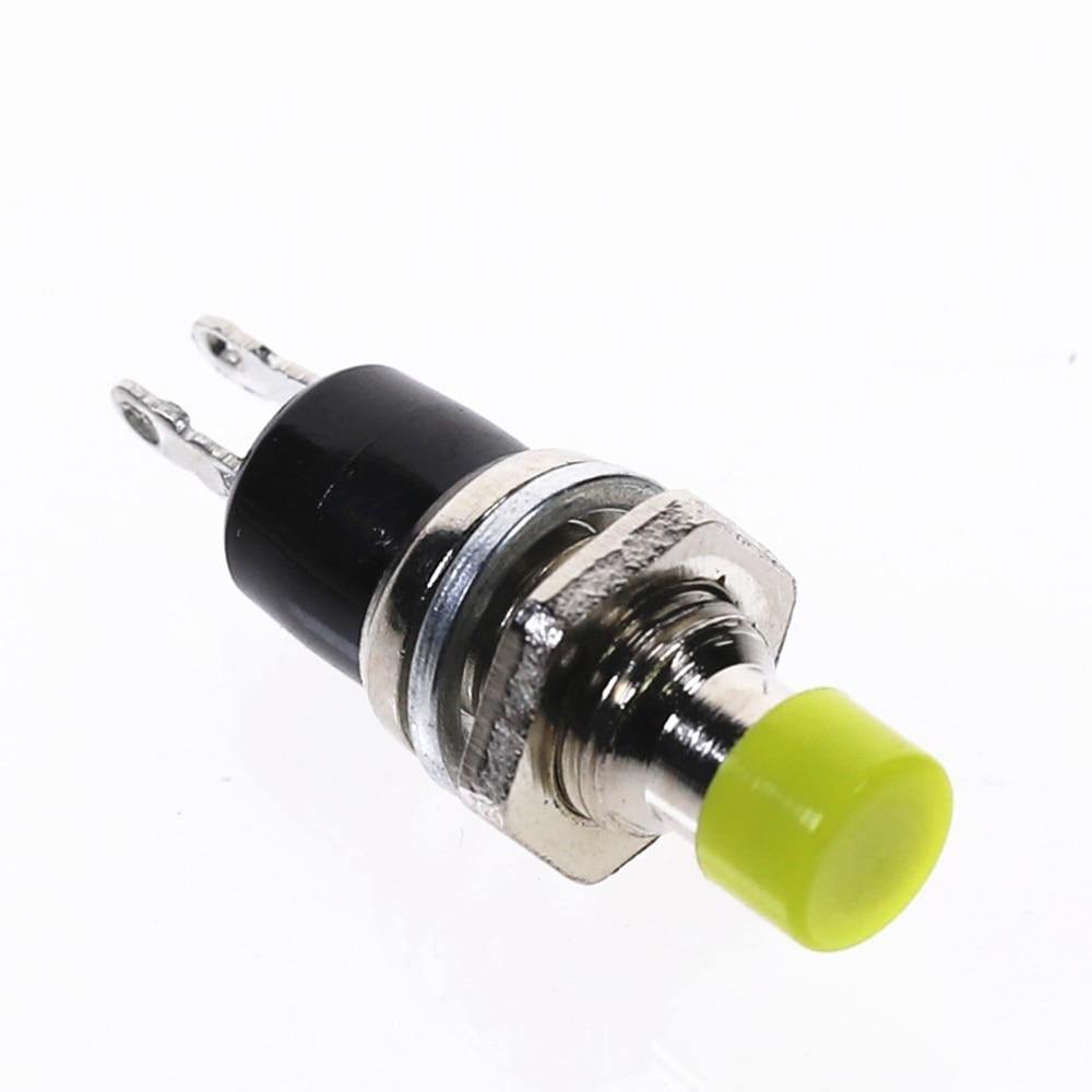 10Stk PBS-110 7MM Momentary Drucktaste Schalter Drücken Sie den Reset-Schalter Momentary EIN AUS Drucktaste Mikroschalter Normalerweise Offen NO