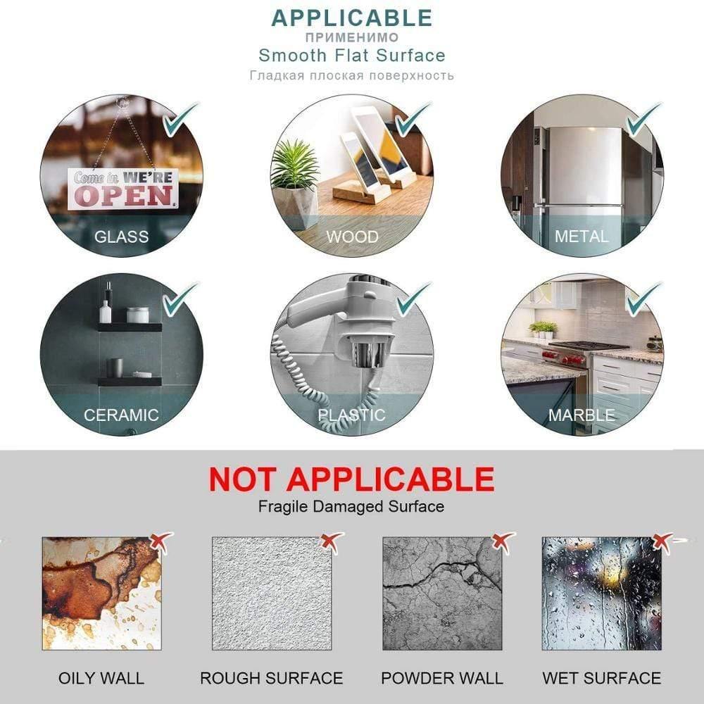 3M Magic Nano Double-Sided Tape Transparent Adhesive-Free Reusable Waterproof Glue Strong Wall Sticker For Bathroom Kitchen