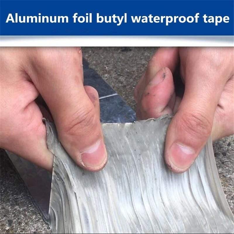 Aluminum foil Butyl rubber tape Self-adhesive High temperature resistance Waterproof for roof pipe repair Leak stop sticker