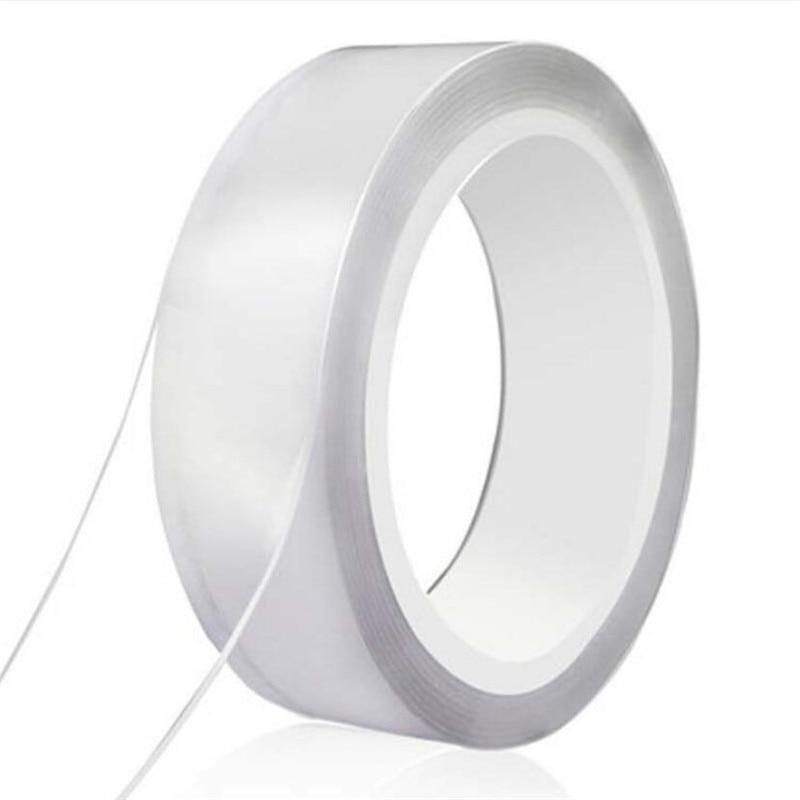 1/2/3/5m Magic Tape Double-Sided Tape Trace-Free Waterproof Scotch Tape for Bathroom Kitchen Sink Faucet Gel Sticker