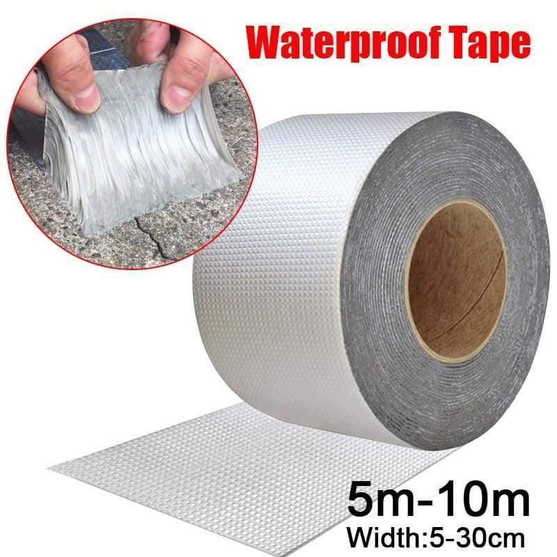 High temperature resistant waterproof adhesive tape aluminum foil thick butyl tape wall crack roof duct repair tape 5-10M