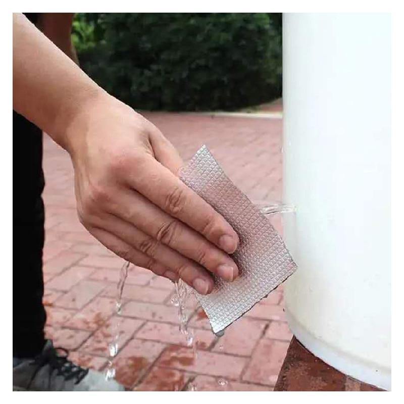 High temperature resistant waterproof adhesive tape aluminum foil thick butyl tape wall crack roof duct repair tape 5-10M