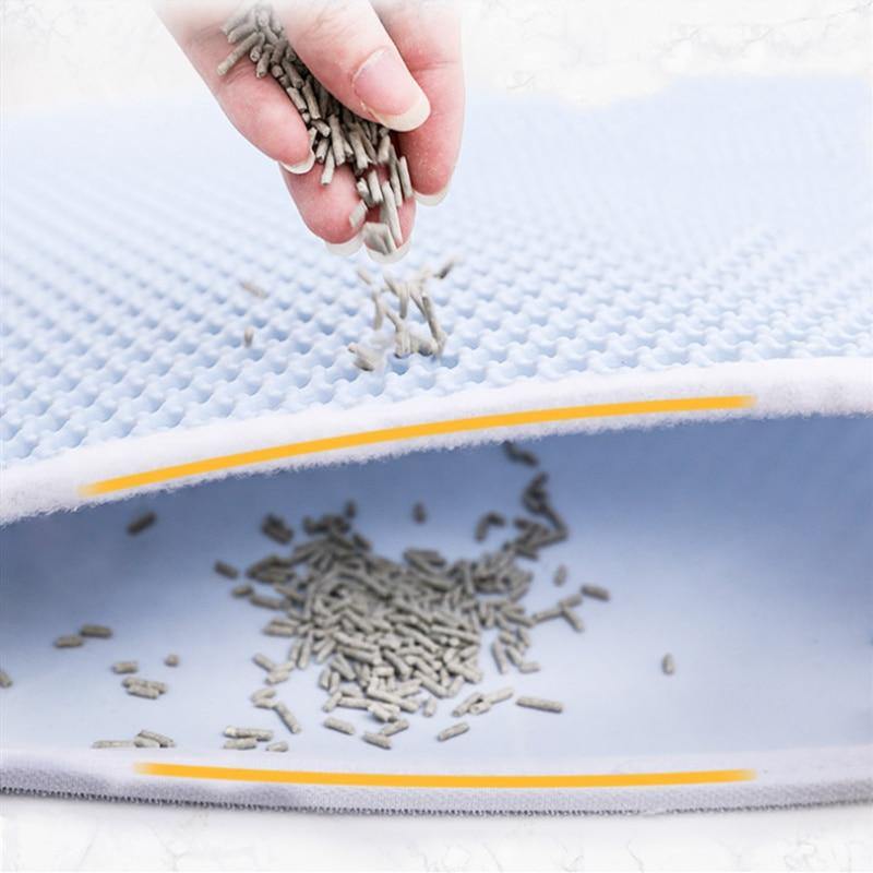 Mat Pet Supplies Teppich Katze Sandstreu Matte Toilette Wasserdicht Haustiere Fallen Hund Faltbar Zuhause Reinigen Katzen EVA Rutschfeste Matten Teppich