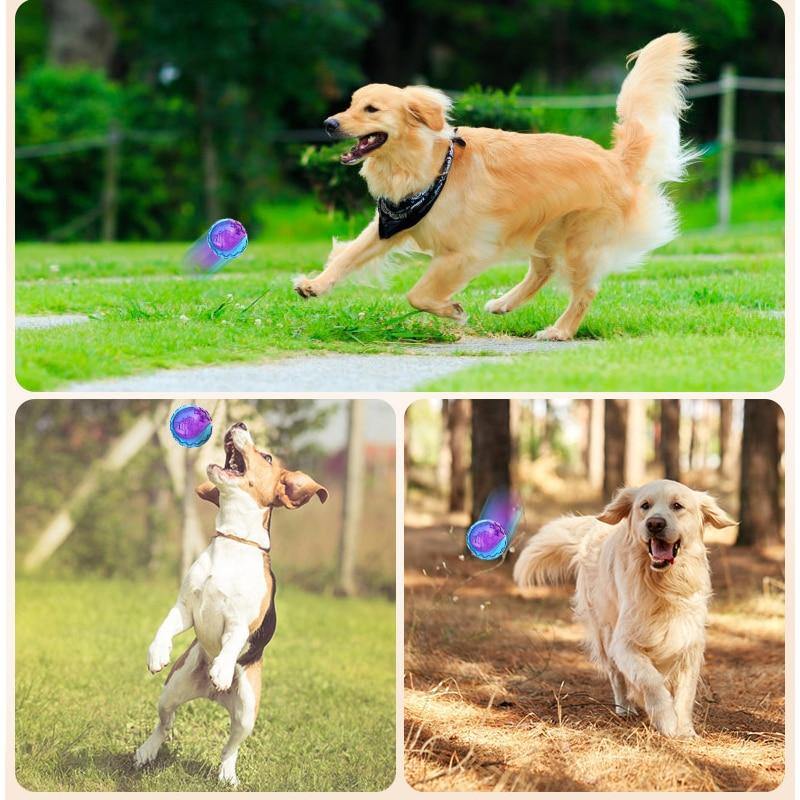 Haustier Hund Welpe Quietschendes Kauspielzeug Geräusch Reines Natürliches Ungiftiges Gummi Outdoor Spiel Kleiner Großer Hund Lustiger Ball
