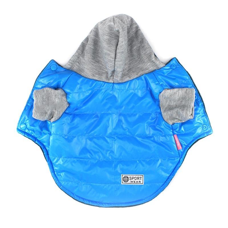 5 Farben Winter Haustier Hundejacke Mantel Verdickung Warme Welpe Hundekleidung Mit Kapuze Größe 8-18