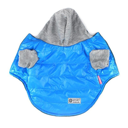 5 Farben Winter Haustier Hundejacke Mantel Verdickung Warme Welpe Hundekleidung Mit Kapuze Größe 8-18