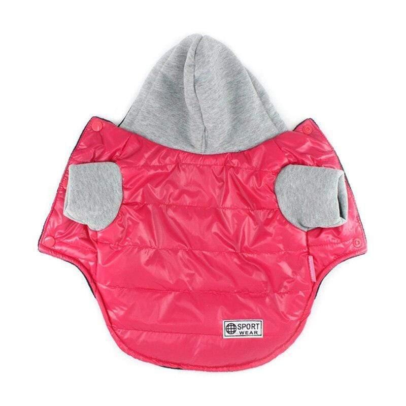 5 Farben Winter Haustier Hundejacke Mantel Verdickung Warme Welpe Hundekleidung Mit Kapuze Größe 8-18