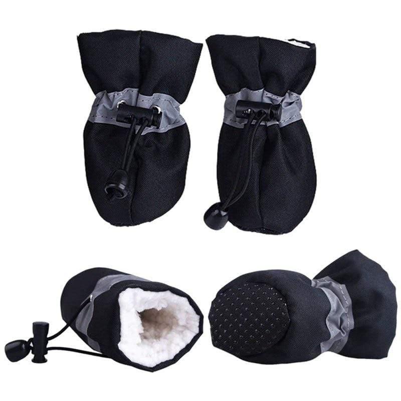 4 Stück Winter Dick Warm Haustier Hundeschuhe Anti-Rutsch Wasserdicht Regen Schnee Stiefel Schuhe Für Welpen Hund Socken Stiefel Haustier Pfotenpflege