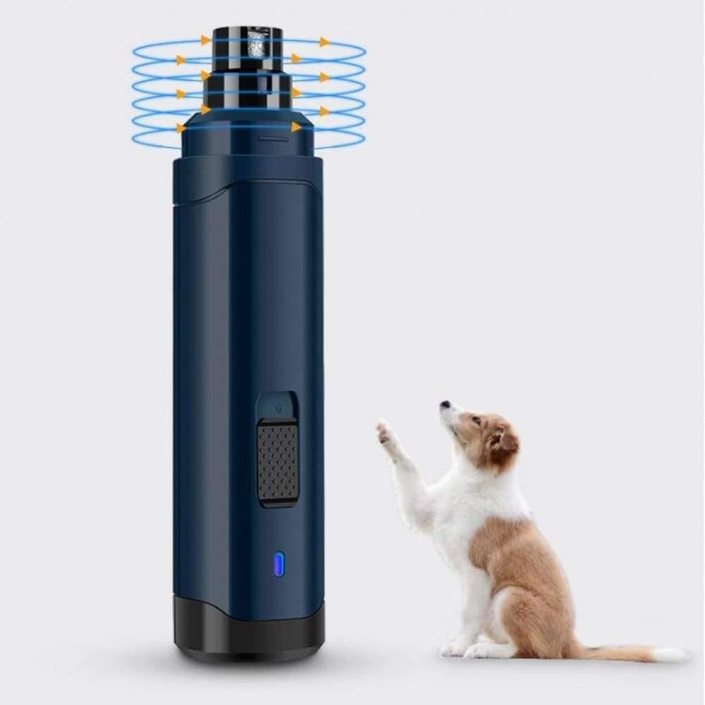 Hundeklauen-Schneider Elektrischer Haustier-Nagelschneider Schleifer Für Hund Katze Kralle Pflege Trimmer Cutter Schönheit Nagel Mühle Haustierbedarf N10 (Blau)
