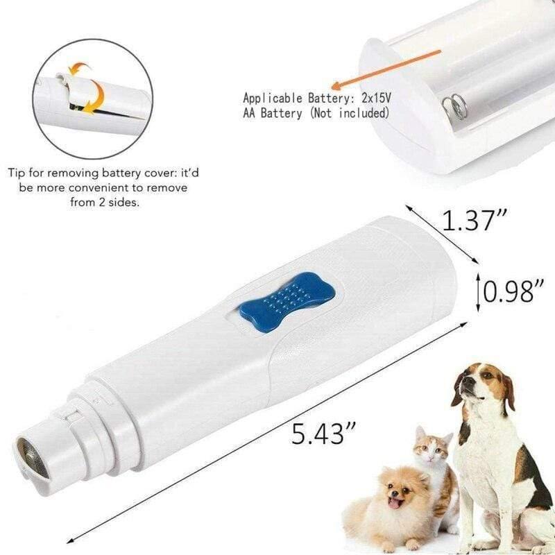 Elektrischer Haustier-Nagelmahler Feile Trimmer Pro Pflegewerkzeug Hunde Katzen Krallen Pfoten Scherer