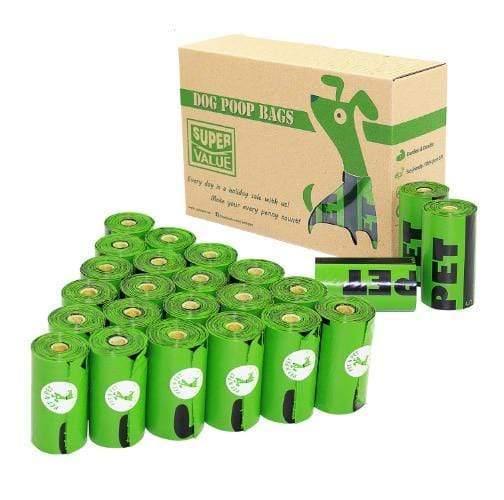 Pet N Pet biologisch abbaubare Hundekotbeutel umweltfreundlich 360/720 Stück 24/48 Rollen 15 Mikrometer grüne Katzenabfallbeutel