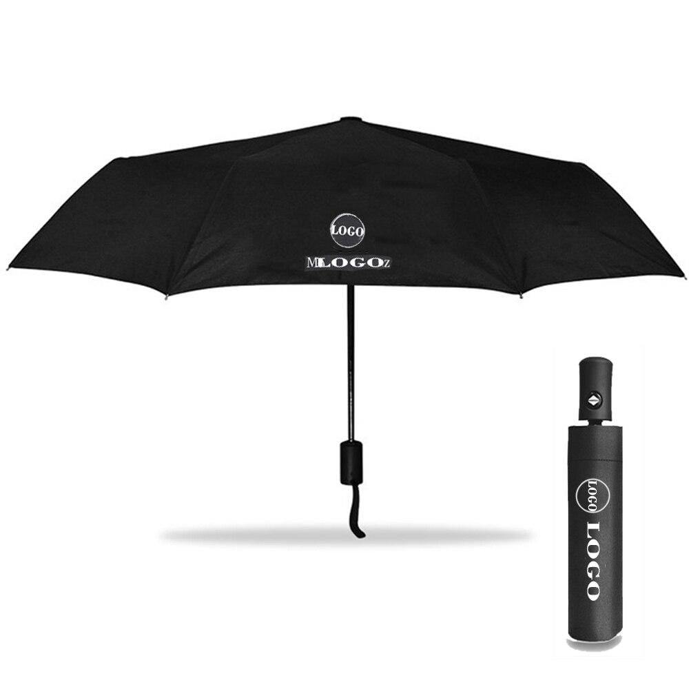 Vollautomatischer Geschäftsregenschirm mit Auto-Logo für Mercedes BMW JEEP Jaguar Volvo Land Rover Opel Tesla Autoemblem-Regenschirm