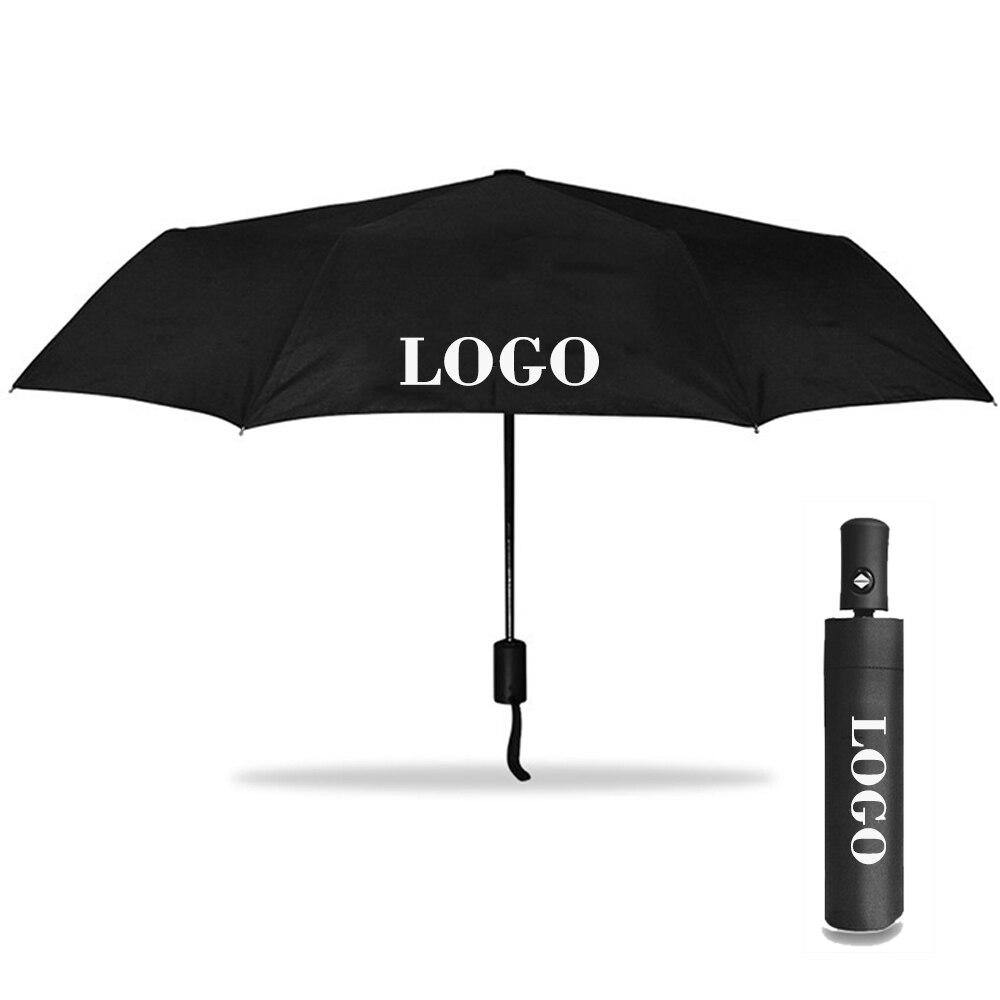 Vollautomatischer Geschäftsregenschirm mit Auto-Logo für Mercedes BMW JEEP Jaguar Volvo Land Rover Opel Tesla Autoemblem-Regenschirm