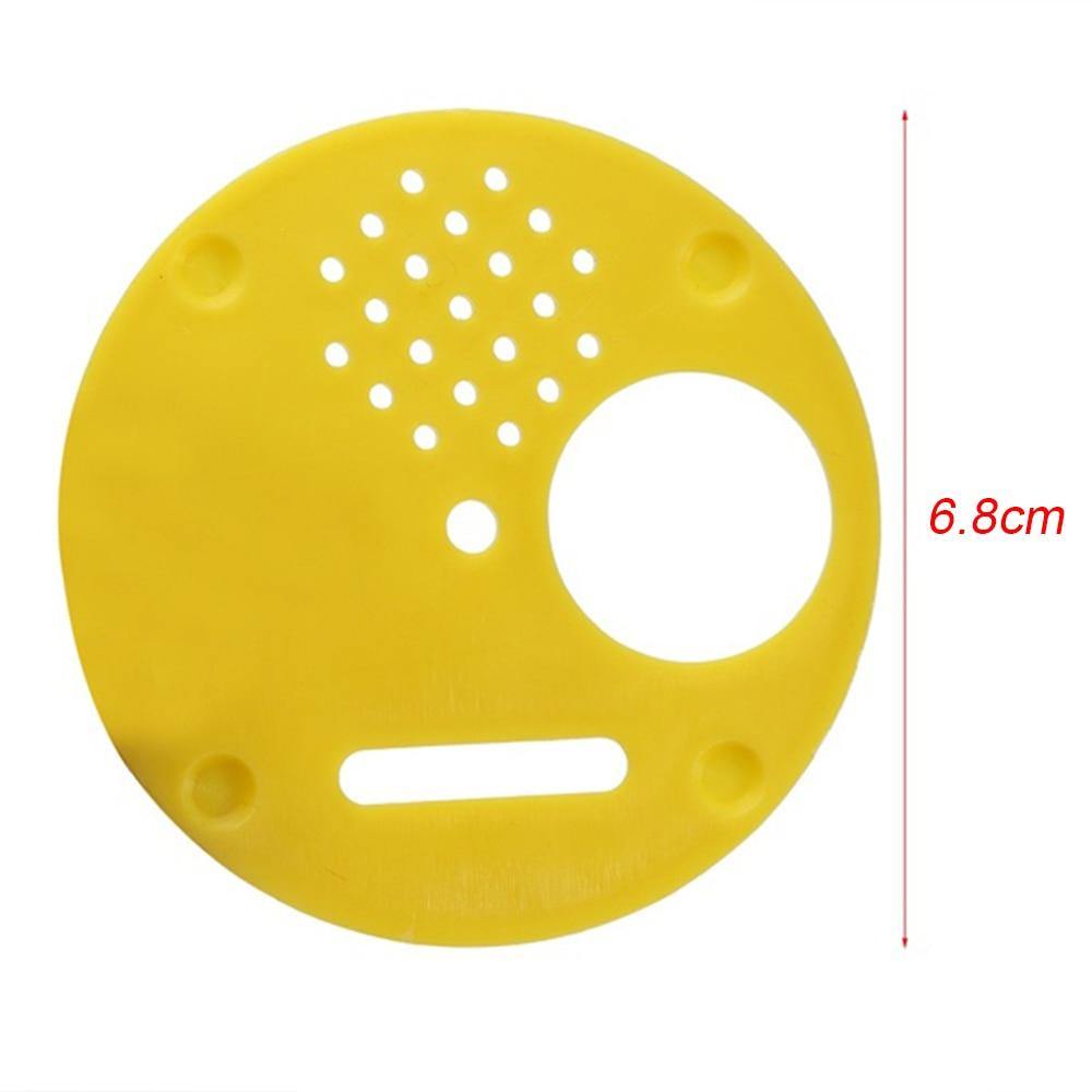 12PCs Runde Bienenstock Box Eingangstor Disk Kunststoff Bienen Nest Tür Waben Eingangstor Imker Werkzeug Ausstattung