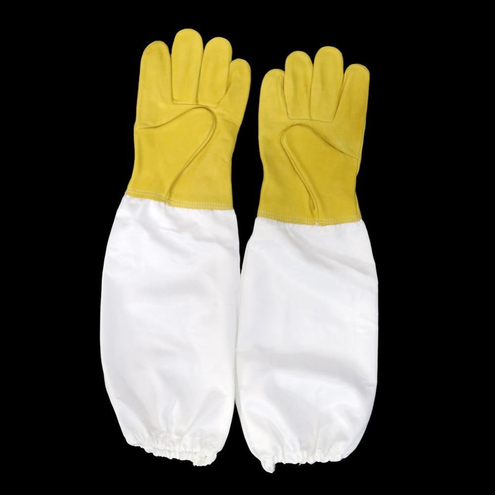 Imkerei Schaffell Handschuhe Anti-Biene Anti-Stich Für Professionelle Imkerei Imker Bienenzucht Werkzeuge 1 Paar
