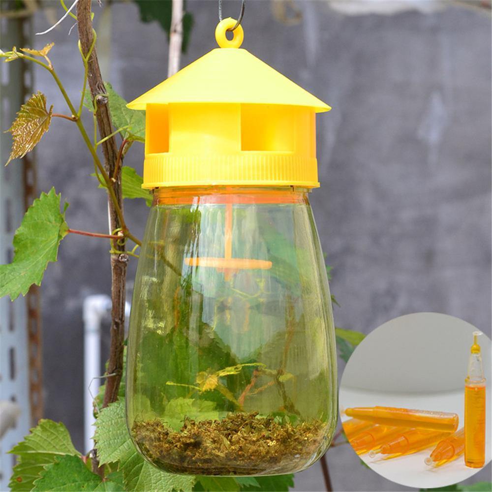 1 Stück Obstfliegenfalle Wiederverwendbare Flasche Köder Lockmittel Insekten Fliegen Hängende Honigfalle Fänger Killer Schädlingsbekämpfung Tool