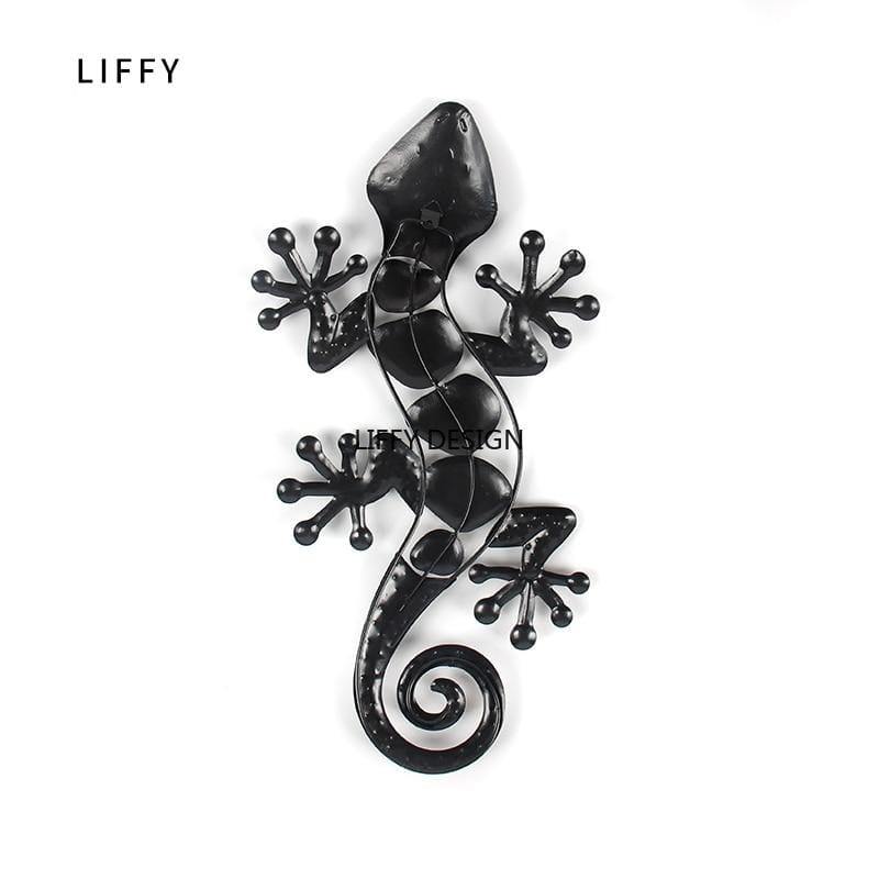 Home Decor Metall Gecko Wand Für Garten Dekoration Außen Statuen Zubehör Skulpturen Und Tiere Jardin