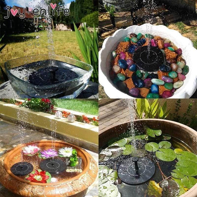 Solarbrunnen Bewässerungsset Patios Landschaft Schwimmende Wasserpumpe Outdoor Garten Swimmingpool Teich Wasserfall Dekoration Brunnen (16cm)