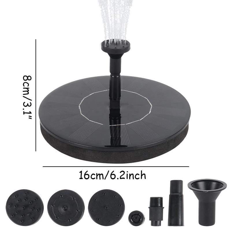 Solarbrunnen Bewässerungsset Patios Landschaft Schwimmende Wasserpumpe Outdoor Garten Swimmingpool Teich Wasserfall Dekoration Brunnen (16cm)