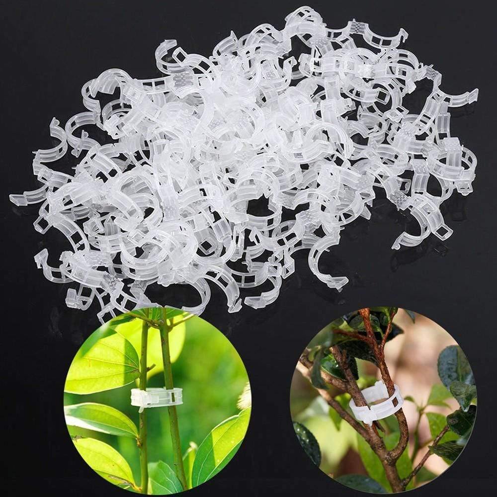50/100 Stück Plastik Pflanzenklammern Unterstützung Verbindung Wiederverwendbare Schutz Veredelung Fixierung Werkzeug Gartenbedarf Für Gemüse Tomate