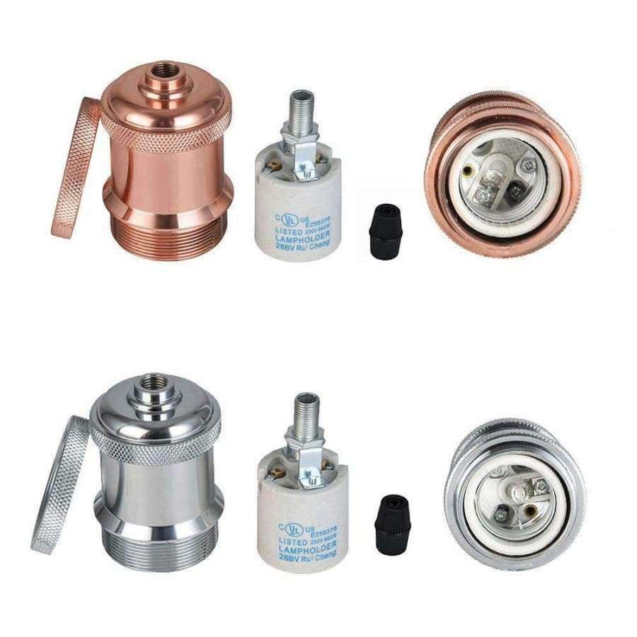 2018 Beste Qualität E27 Antik Retro Lampenfassung Lichtbasen Pendel Glühbirnenadapter Beleuchtung Socket Deckenlicht 5 Farben zur Auswahl