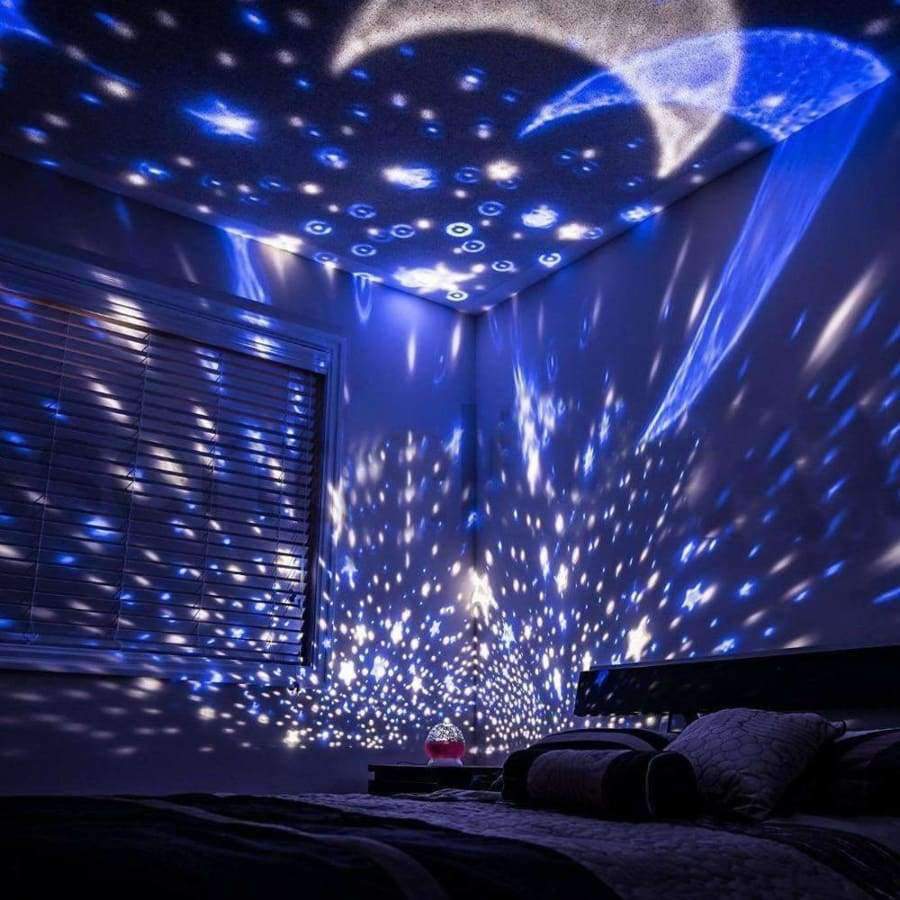2018 Neue Sterne Sternenhimmel LED Nachtlicht Projektor Mond Neuheit Tisch Nachttischlampe Batterien USB Nachtlicht für Kinder