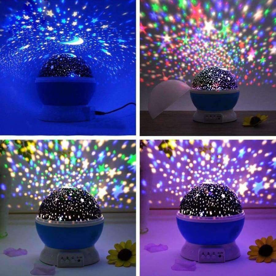 2018 Neue Sterne Sternenhimmel LED Nachtlicht Projektor Mond Neuheit Tisch Nachttischlampe Batterien USB Nachtlicht für Kinder