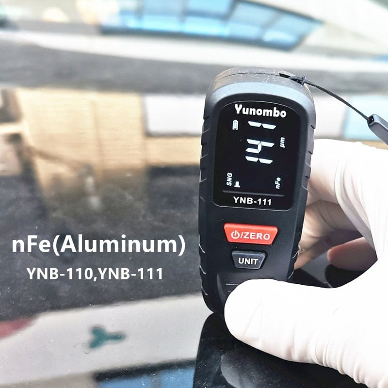 2021 New Yunombo YNB-110/YNB-111 Mini Auto Paint Thickness Gauge Coating Thickness Gauge Film Thickness Gauge Fe nFe Fe+Zn