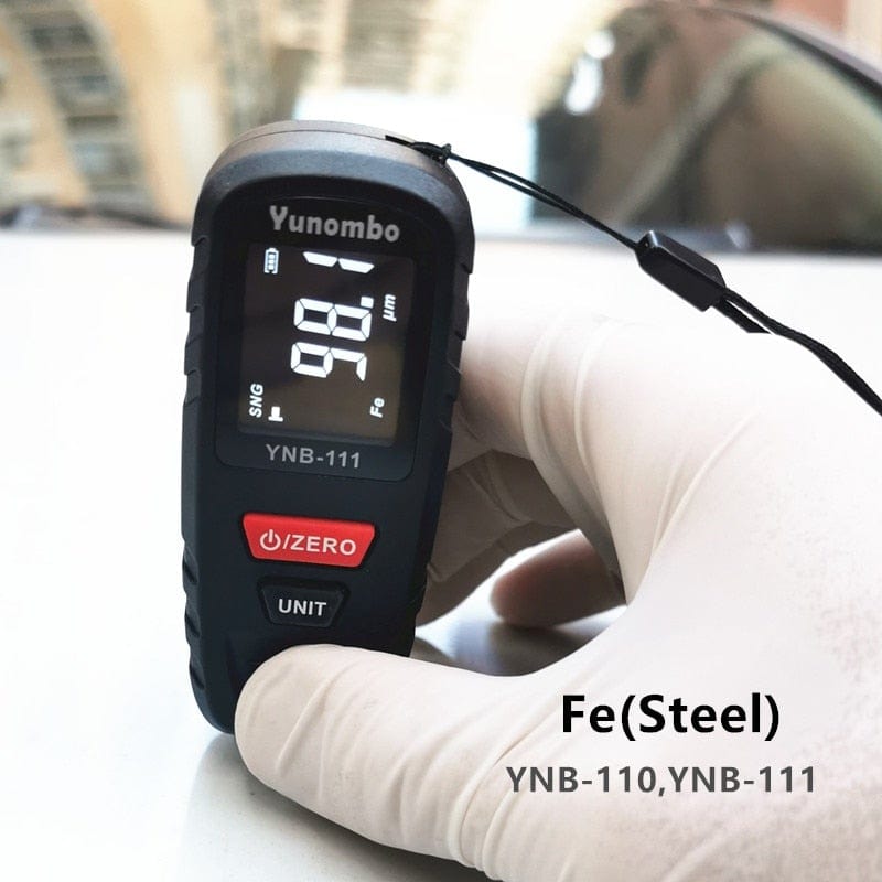 2021 New Yunombo YNB-110/YNB-111 Mini Auto Paint Thickness Gauge Coating Thickness Gauge Film Thickness Gauge Fe nFe Fe+Zn