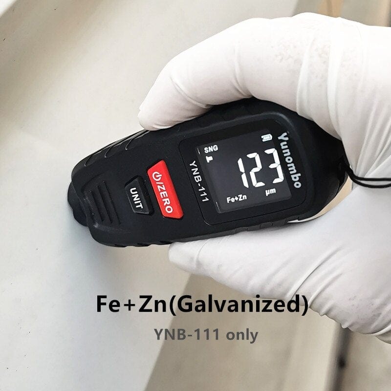 2021 New Yunombo YNB-110/YNB-111 Mini Auto Paint Thickness Gauge Coating Thickness Gauge Film Thickness Gauge Fe nFe Fe+Zn