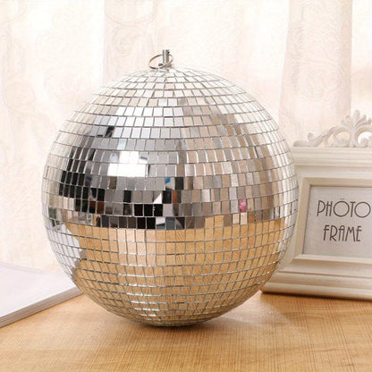 1 Stück, Glas Spiegelreflektierende Disco Ball Weihnachtsball Bar Fotografie Requisiten Hochzeit Backen Kuchen Dekoration Dekoration