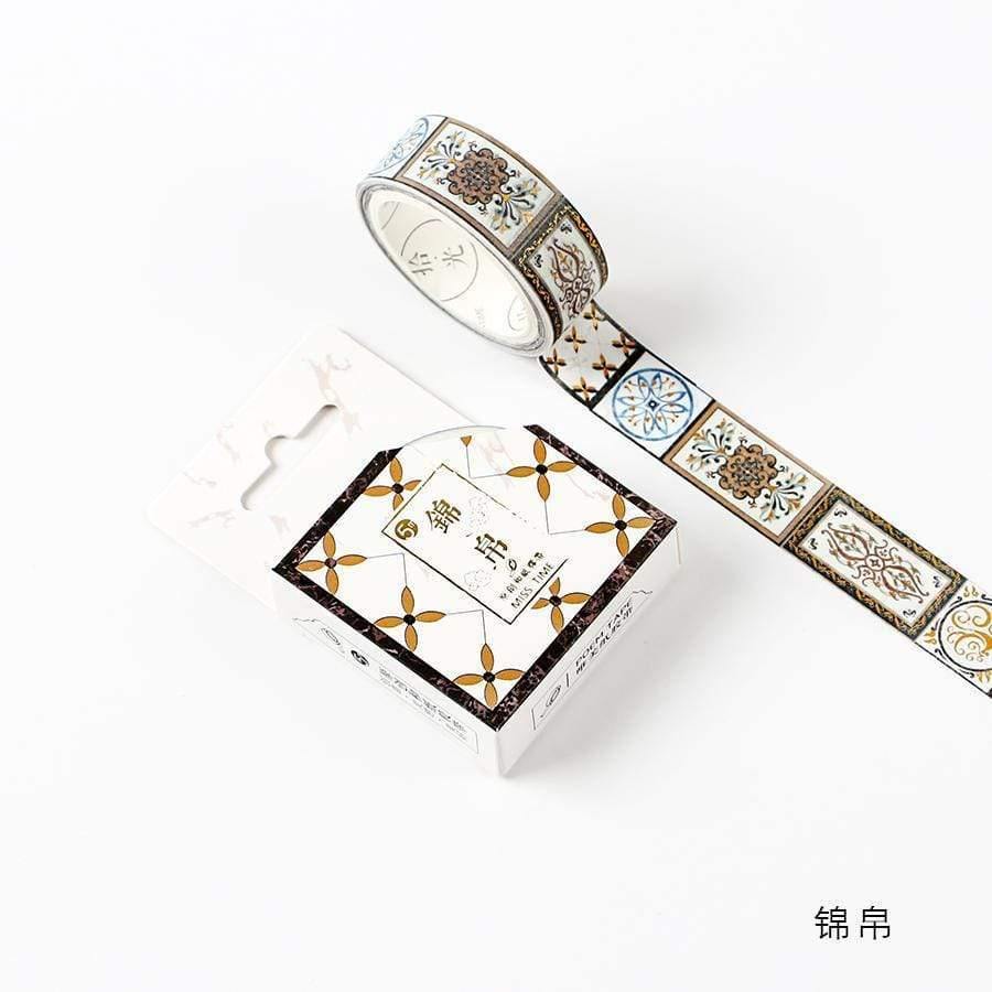Totems Theme Foils Washi Tape DIY Decor Scrapbooking Stickers Masking Paper Decoration Tape Glue School Supplies