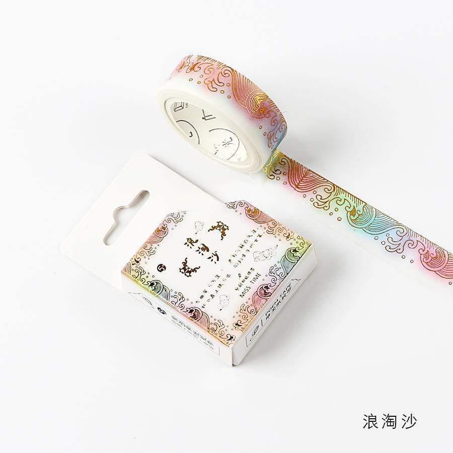 Totems Theme Foils Washi Tape DIY Decor Scrapbooking Stickers Masking Paper Decoration Tape Glue School Supplies