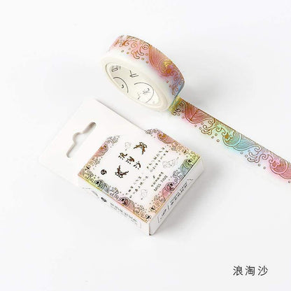 Totems Theme Foils Washi Tape DIY Decor Scrapbooking Stickers Masking Paper Decoration Tape Glue School Supplies