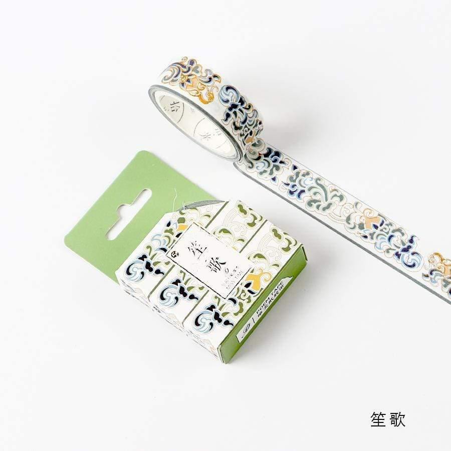 Totems Theme Foils Washi Tape DIY Decor Scrapbooking Stickers Masking Paper Decoration Tape Glue School Supplies