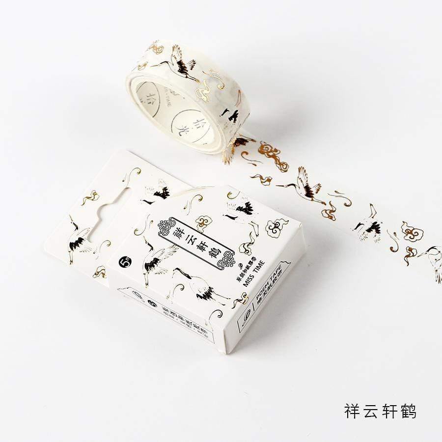 Totems Theme Foils Washi Tape DIY Decor Scrapbooking Stickers Masking Paper Decoration Tape Glue School Supplies