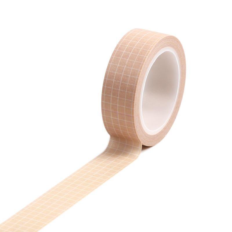 10M Black White Grid Washi Tape Planner Adhesive Tape DIY Scrapbooking Stickers Label Japanese Masking Tape