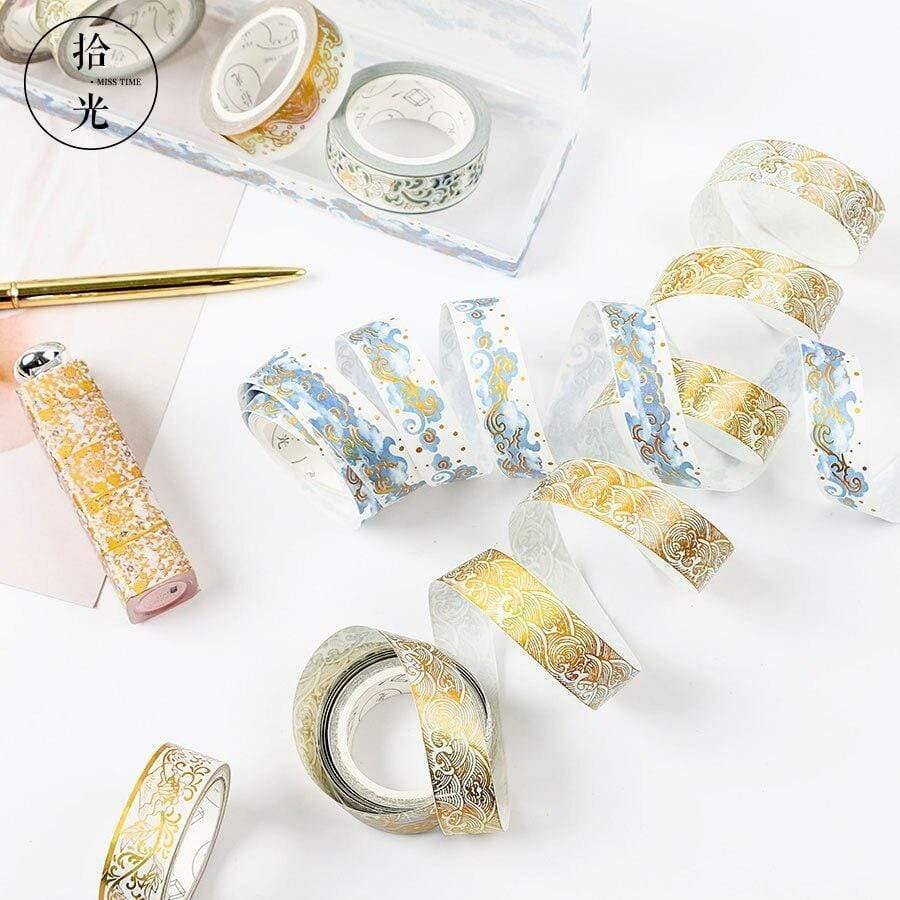 Totems Theme Foils Washi Tape DIY Decor Scrapbooking Stickers Masking Paper Decoration Tape Glue School Supplies
