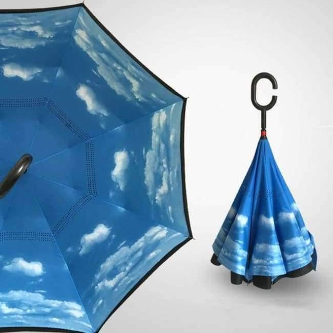 Design Doppel-Lagen Umgekehrter Regenschirm Selbststehender Regenschirm Regen Umkehr-Auto-Regenschirme Dropshipping