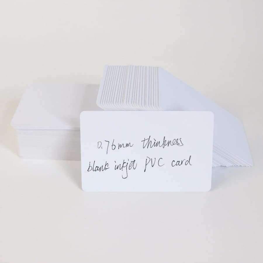 230 Stück Blanko Plastik PVC-ID-Karte Inkjet-druckbare Visitenkarte für Epson- oder Canon-Inkjet-Drucker