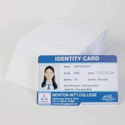 230 Stück Blanko Plastik PVC-ID-Karte Inkjet-druckbare Visitenkarte für Epson- oder Canon-Inkjet-Drucker