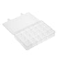 24 Compartments Transparent Large Adjustable Plastic Storage Boxes Jewelry Beads Bathroom Accessories Tools Organizer Box